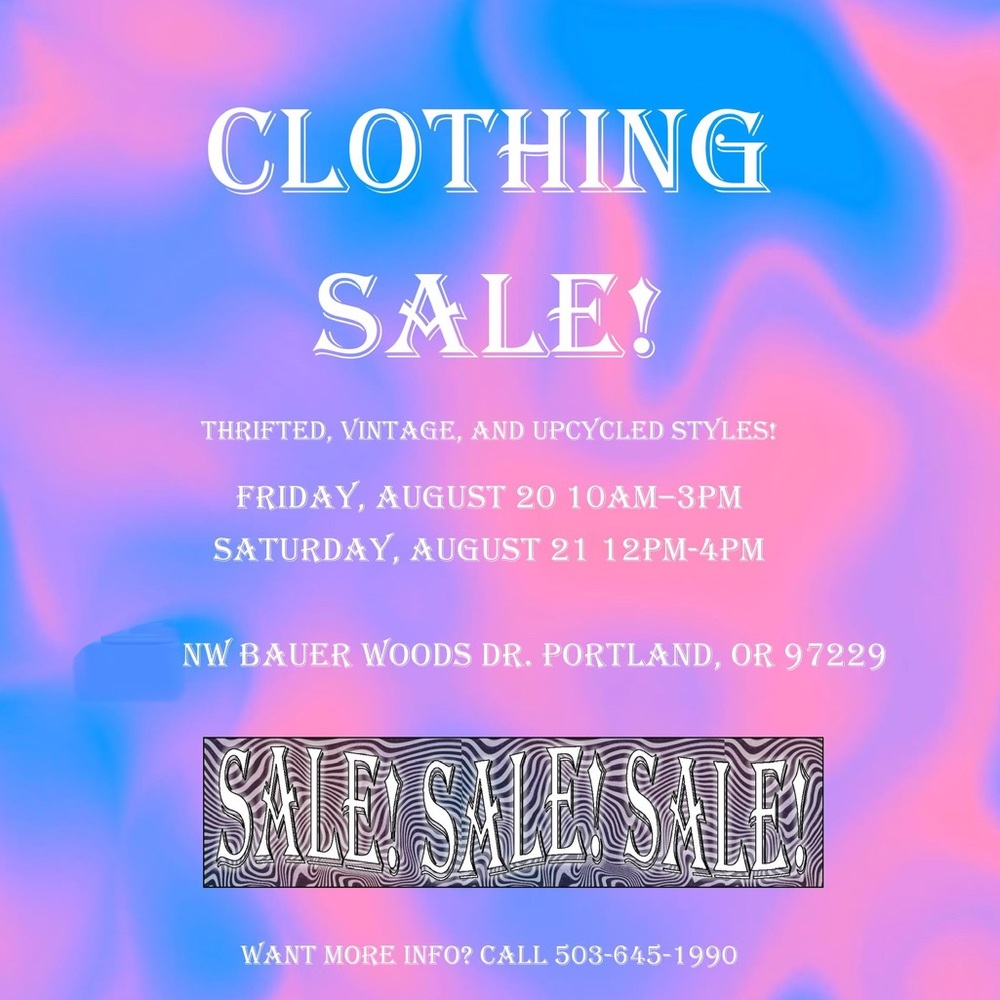 In the Portland area? Come to the Flea Market!